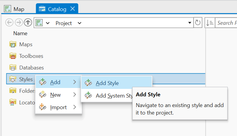 ArcGIS Add style